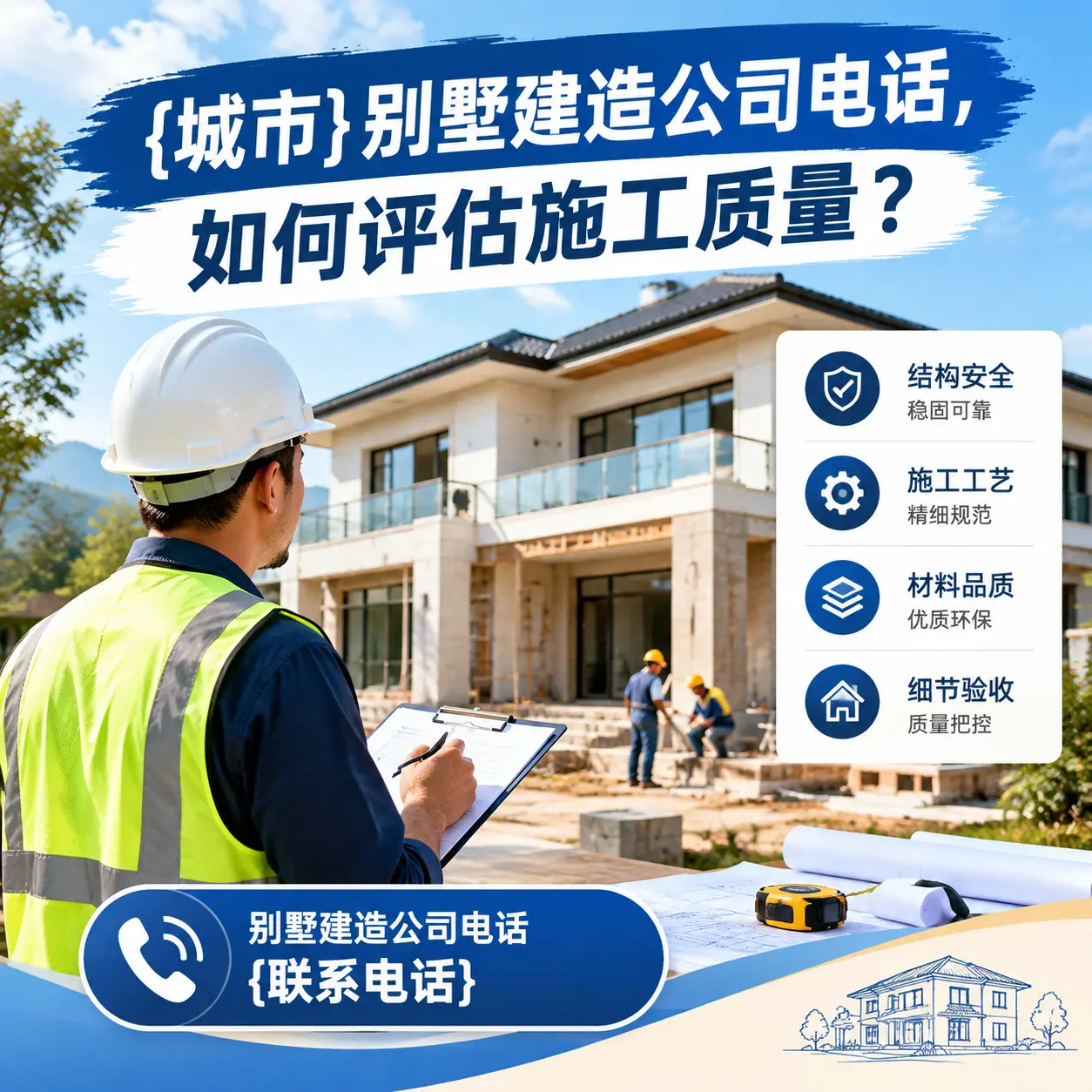 七星关别墅建造公司电话,如何评估施工质量?