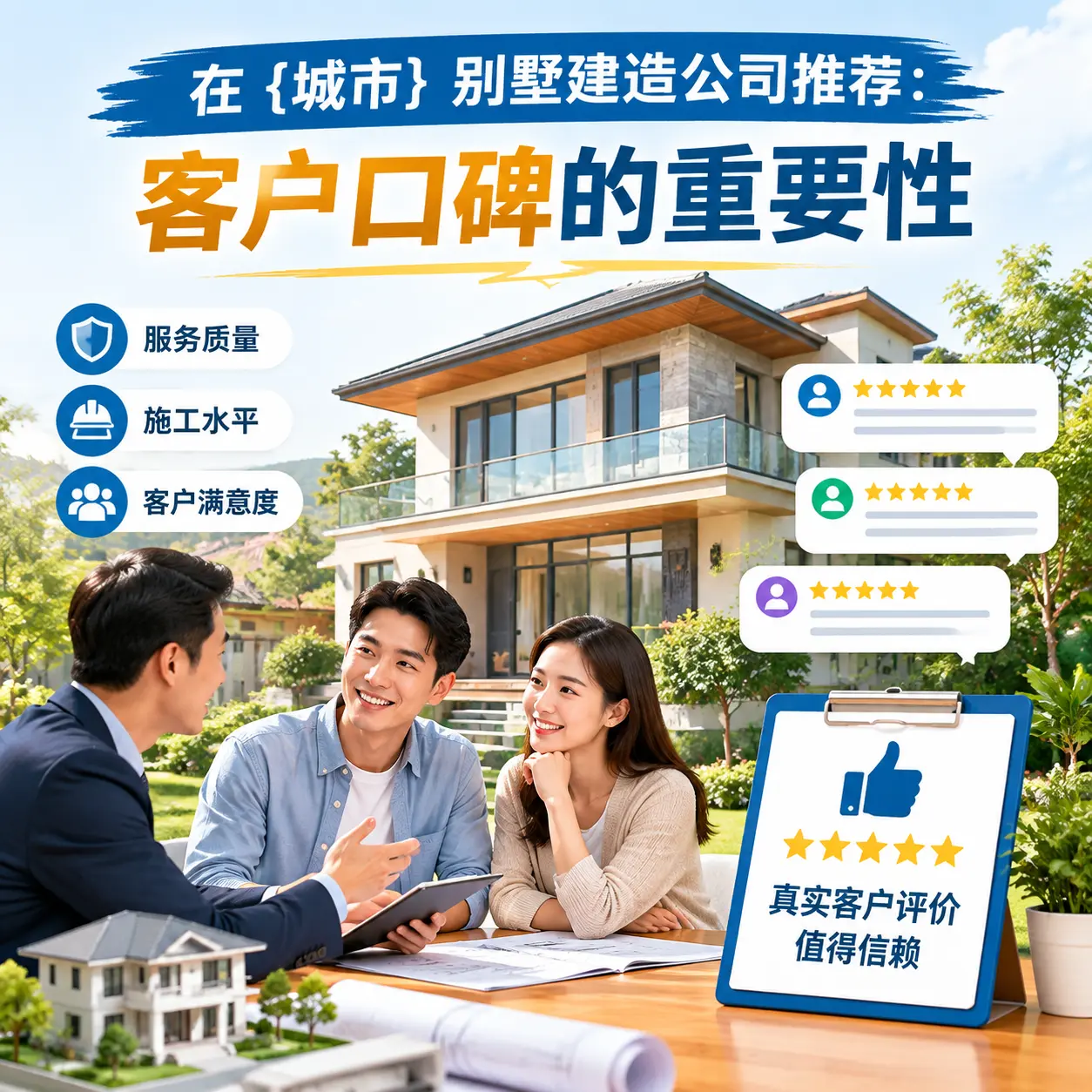 在 七星关 别墅建造公司推荐：客户口碑的重要性