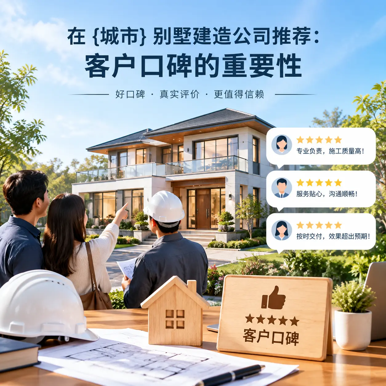 在 七星关 别墅建造公司推荐:客户口碑的重要性