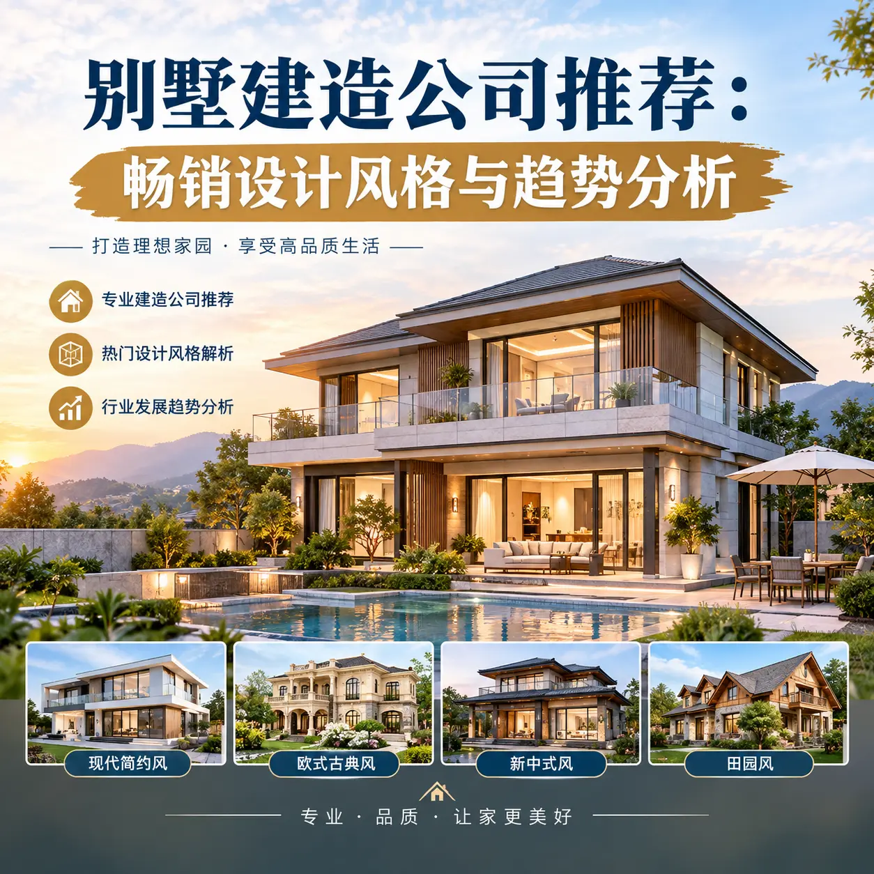 别墅建造公司推荐: 七星关 畅销设计风格与趋势分析