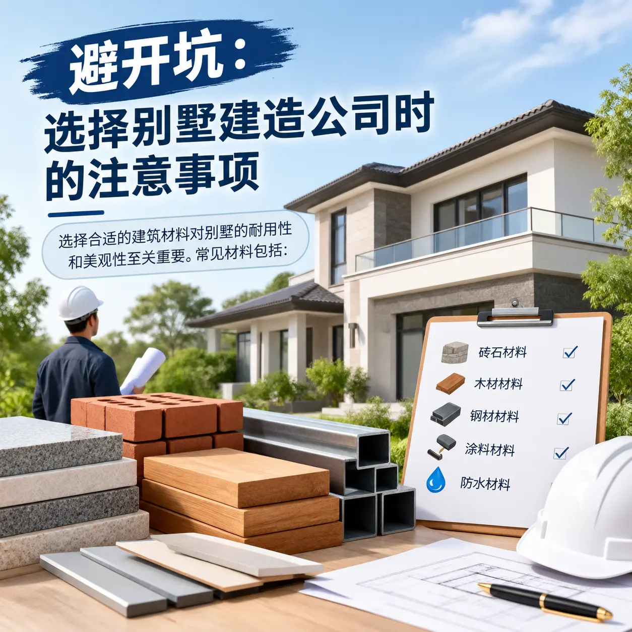 避开坑:选择 七星关 别墅建造公司时的注意事项